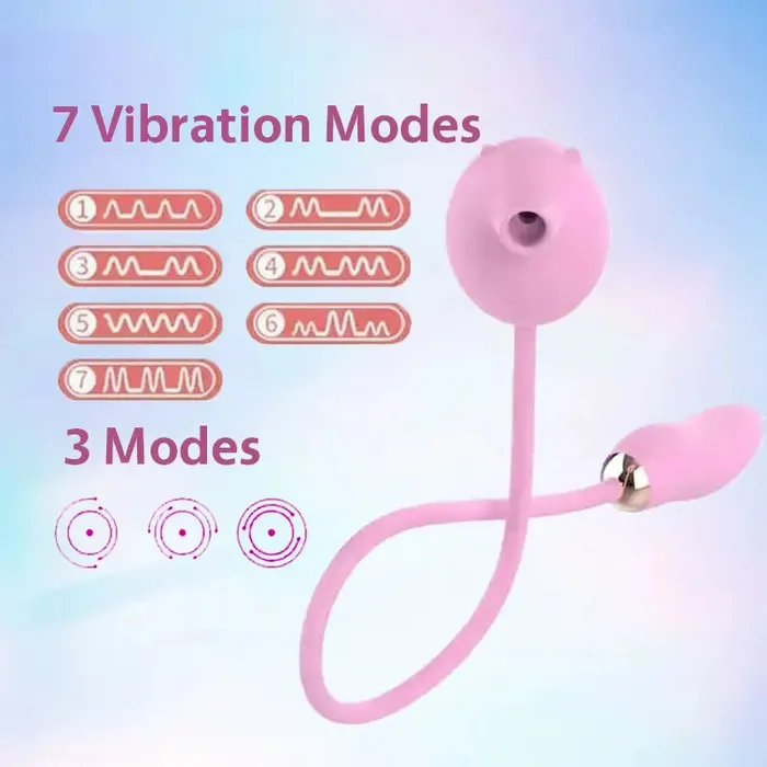 Cartoon Extended Dual Function Sucking Vibrator Inyarose Vibrators