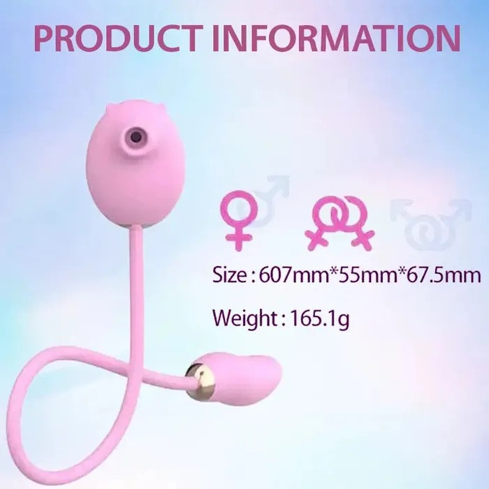 Cartoon Extended Dual Function Sucking Vibrator Inyarose Vibrators