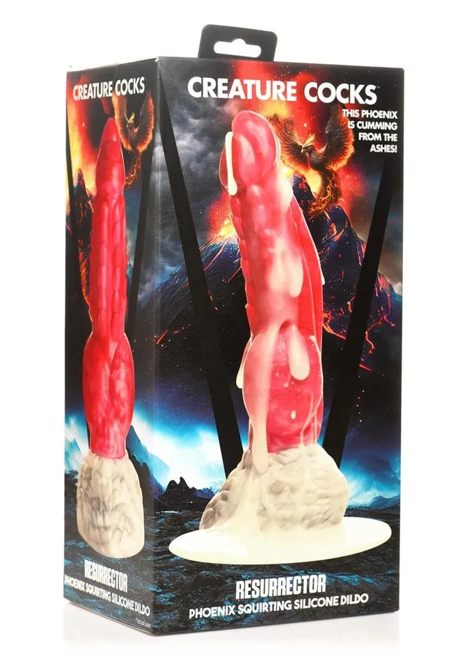 Creature Cocks Dildos Creature Cocks Resurrector Phoenix Squirting Silicone Dildo