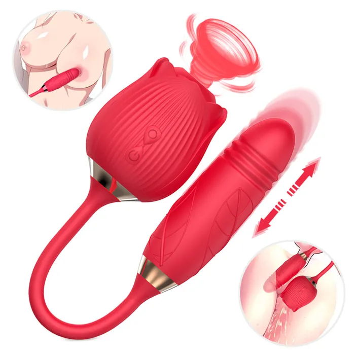 Earlypeach Female Sex Toys The Rose Toy With Bullet Vibrator