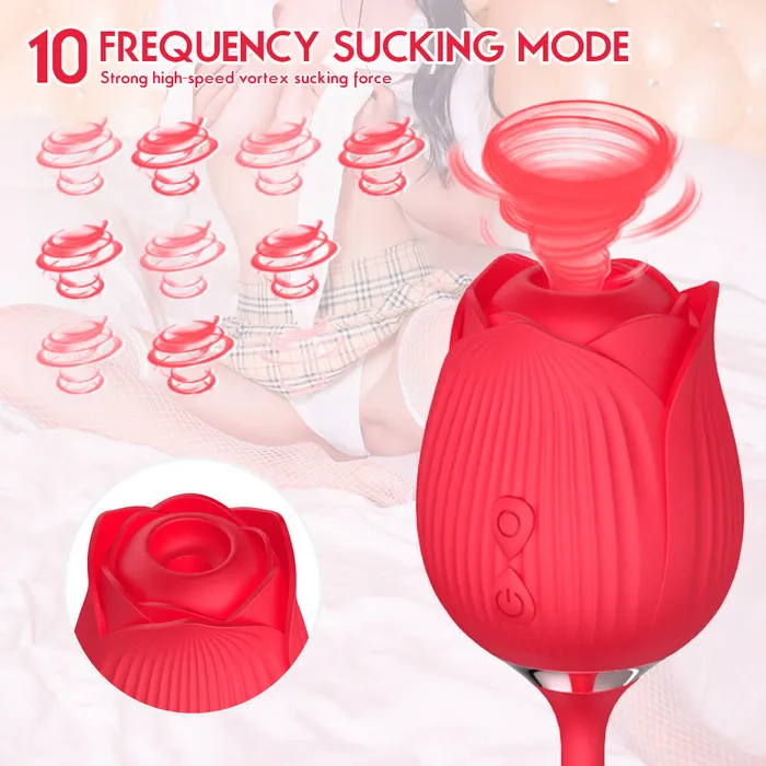 Earlypeach Female Sex Toys The Rose Toy With Bullet Vibrator