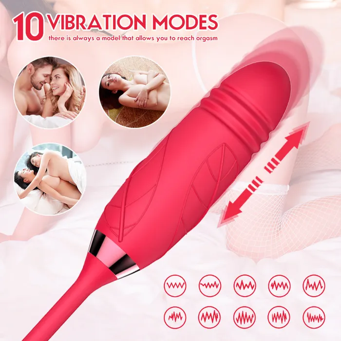 Earlypeach Female Sex Toys The Rose Toy With Bullet Vibrator