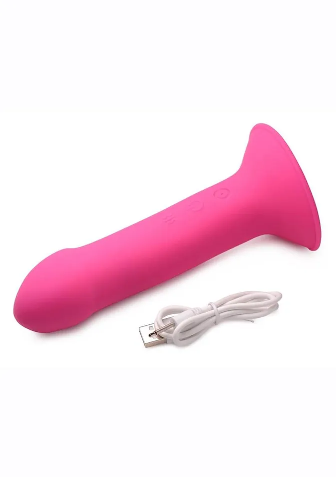 Female Sex Toys SQUEEZEIT SqueezeIt Vibrating Squeezable Rechargeable Silicone Phallic Dildo