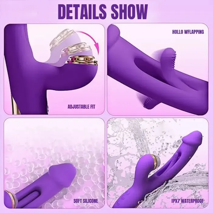Inyarose Female Sex Toys Skeletonized Finger Picking Vibrator