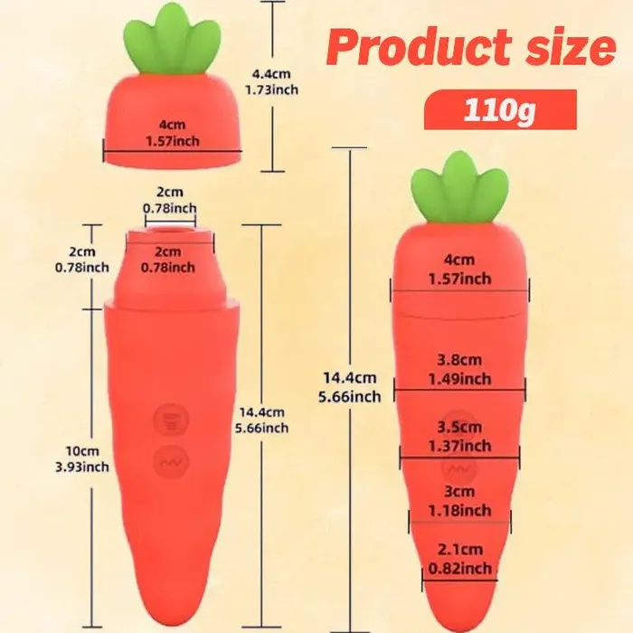 Male Sex Toys Inyarose Carrot Sucking Vibrating Masturbator