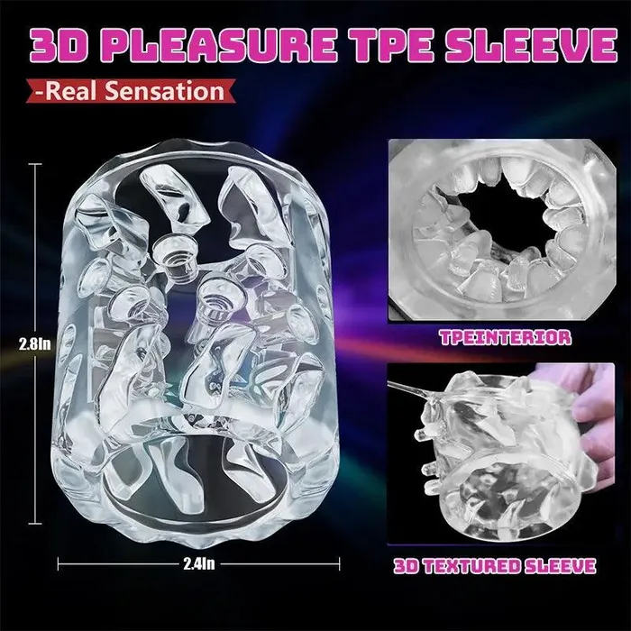 Male Sex Toys Inyarose Magic Cube Automatic Electric Retractable Swivel Masturbation Cup