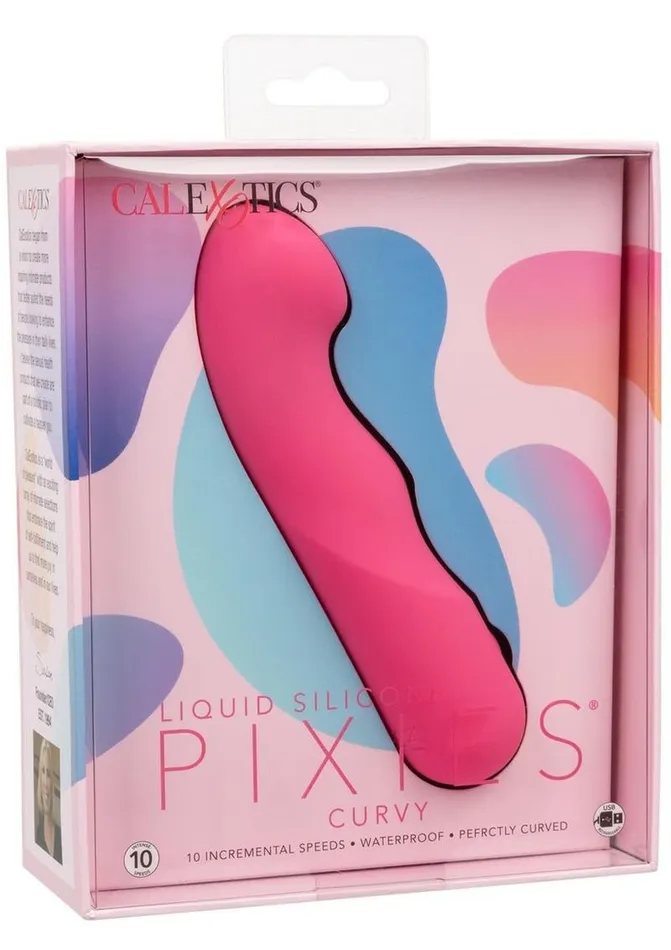 Pixies Female Sex Toys Liquid Silicone Pixies Ripple Rechargeable Vibrator