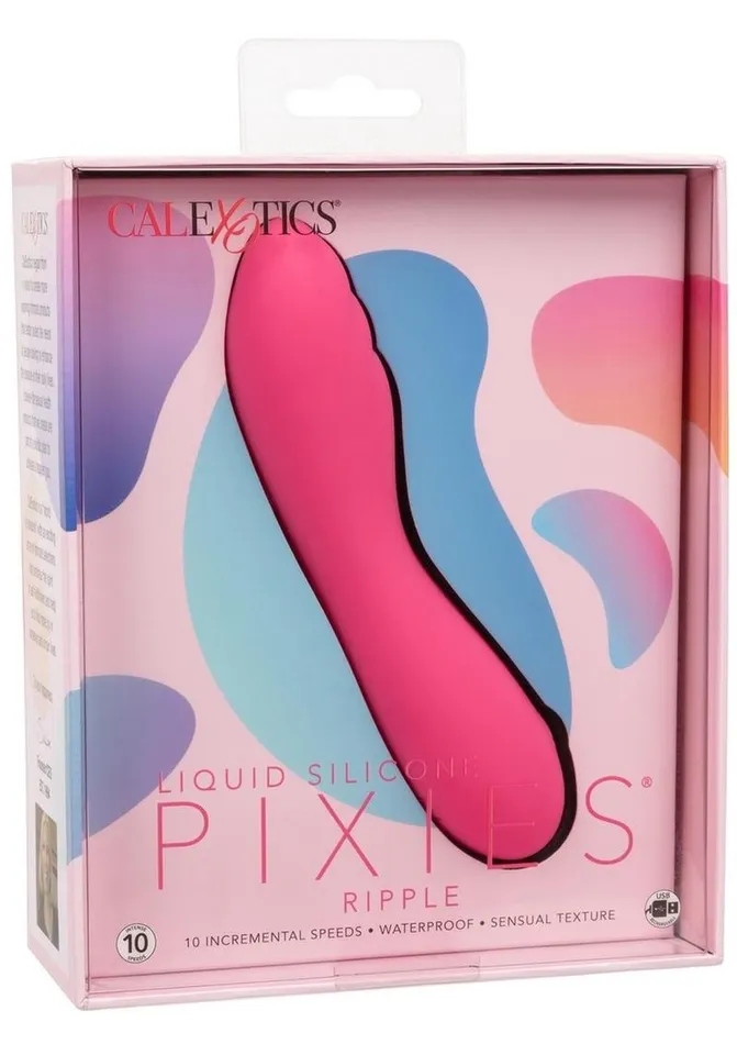 Pixies Female Sex Toys Liquid Silicone Pixies Ripple Rechargeable Vibrator