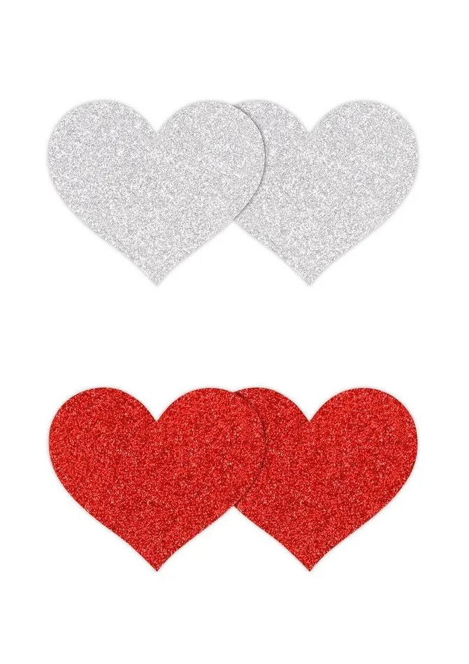 Pretty Pasties Glitter Hearts Pretty Pasties Vibrators