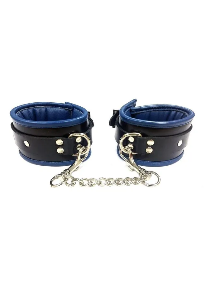 Rouge Padded Leather Adjustable Ankle Cuffs Rouge Restraints