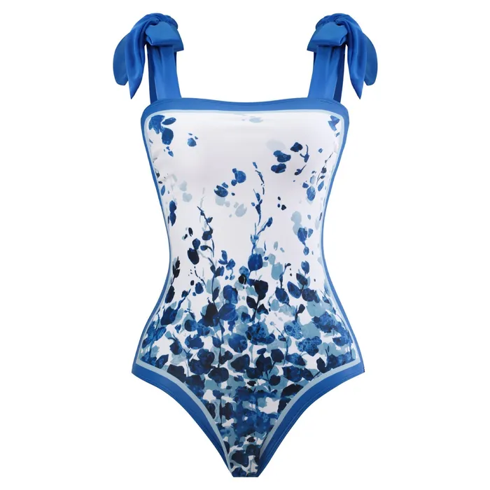 Sinderella Vibrators One Piece Blue Petals Tie Up Swimsuit With Wrap Around Tie Up Sarong Skirt By Sinderella Sinderella Vibrators One Piece Blue Petals Tie Up Swimsuit With Wrap Around Tie Up Sarong Skirt By Sinderella