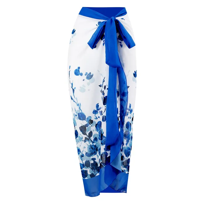 Sinderella Vibrators One Piece Blue Petals Tie Up Swimsuit With Wrap Around Tie Up Sarong Skirt By Sinderella Sinderella Vibrators One Piece Blue Petals Tie Up Swimsuit With Wrap Around Tie Up Sarong Skirt By Sinderella