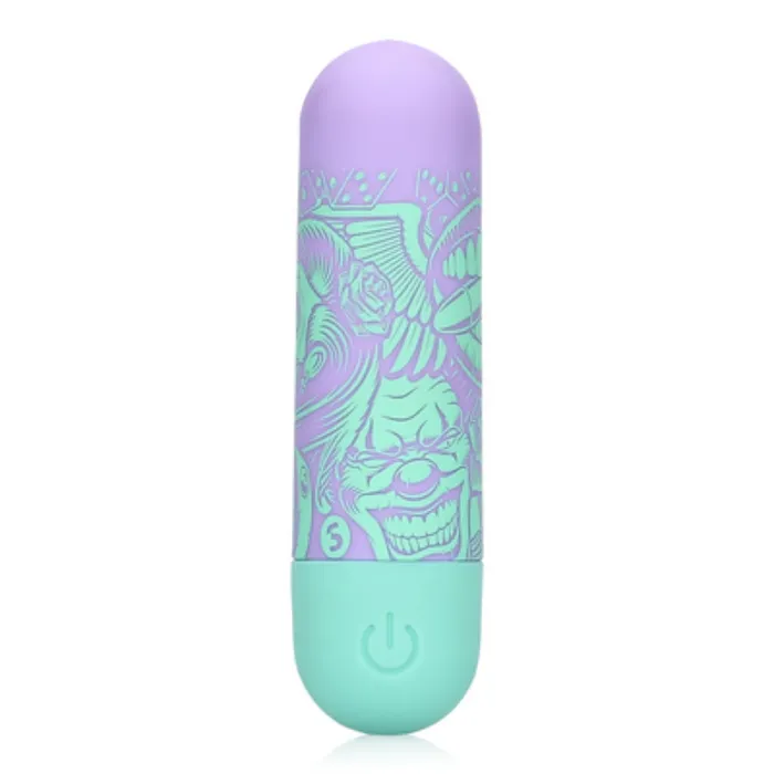 Vibrators SLine SLine Lip Off Some Steam Bullet Vibrator Green Purple
