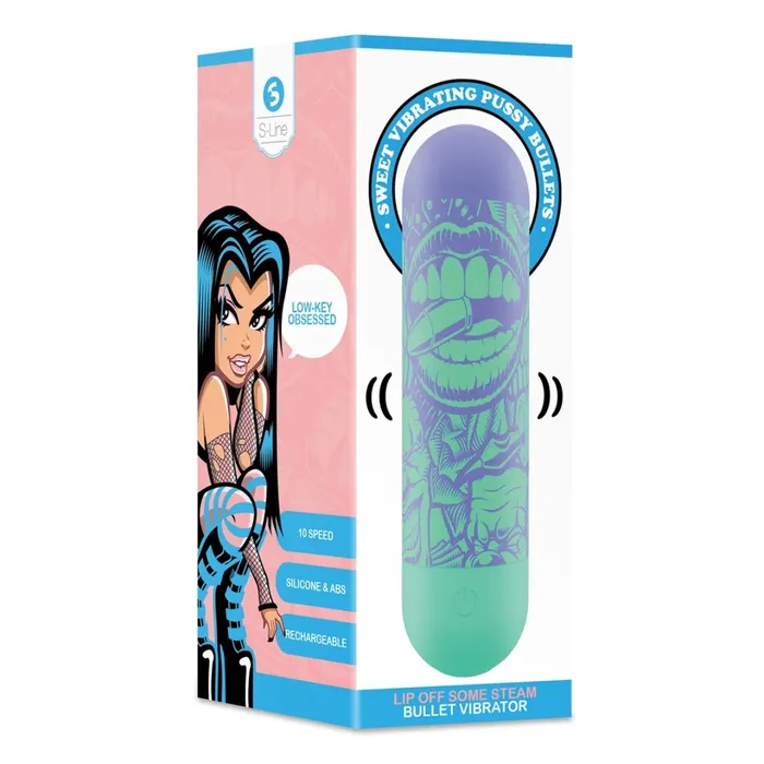 Vibrators SLine SLine Lip Off Some Steam Bullet Vibrator Green Purple Vibrators SLine SLine Lip Off Some Steam Bullet Vibrator Green Purple
