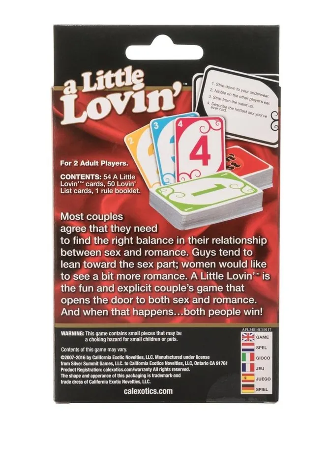 A Little Lovin Couples Card Game CalExotics Couples