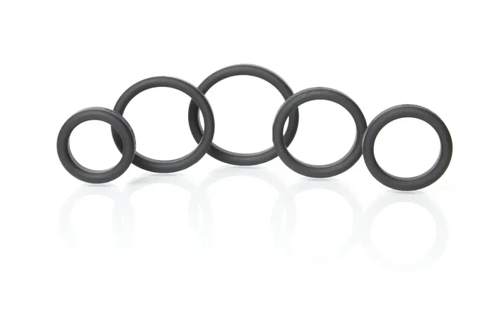 Boneyard Silicone Ring 5 Pc Kit Black Rascal Boneyard Anal