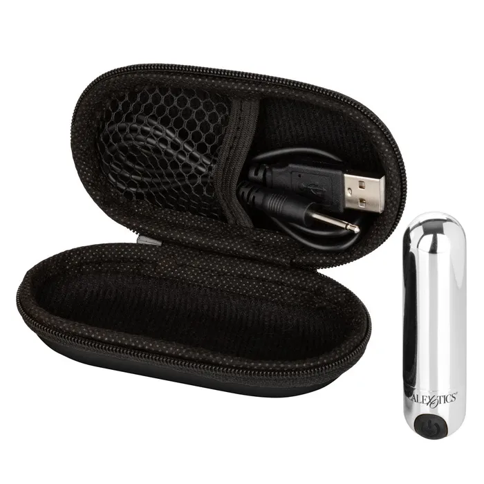 CalExotics Female Sex Toys Rechargeable Hideaway Bullet Silver CalExotics Female Sex Toys Rechargeable Hideaway Bullet Silver