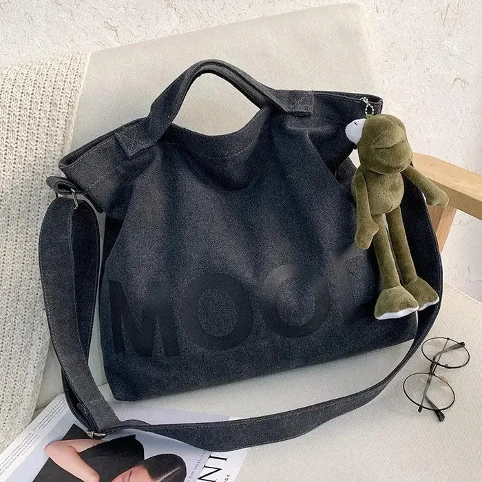 cj Hand Bag Letter Solid Print Canvas Package Dildos