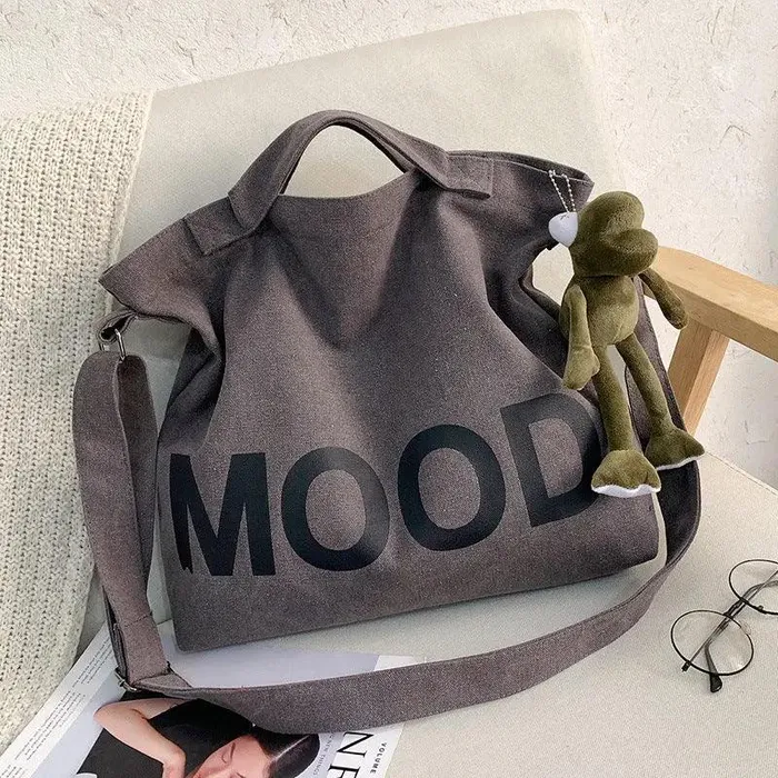 cj Hand Bag Letter Solid Print Canvas Package Dildos