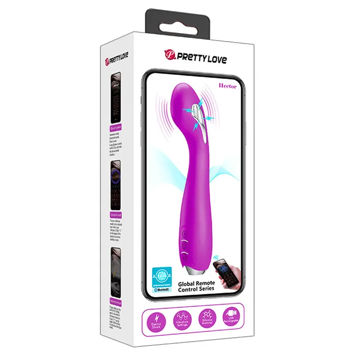 Pretty Love Vibrators Pretty Love Hector Global Remote Control Series Purple Pretty Love Vibrators Pretty Love Hector Global Remote Control Series Purple