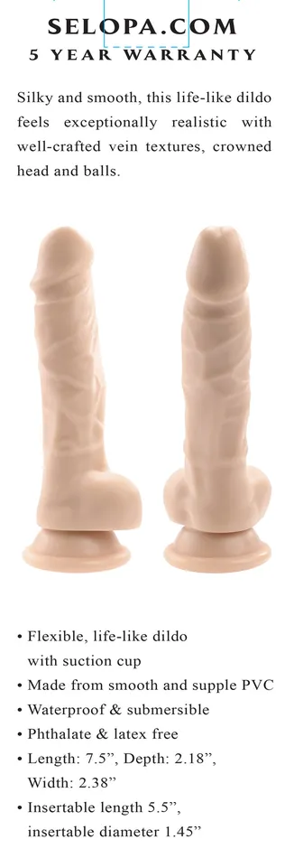 Selopa Dildos 6 Inch Dildo Light Selopa Dildos 6 Inch Dildo Light