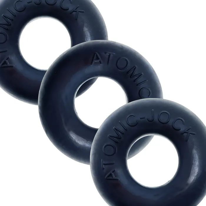 Anal Oxballs Ringer Cockring 3 Pack Small Night Black