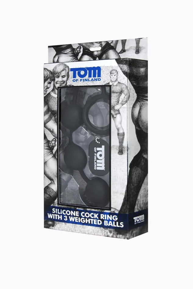 ANILLO PARA PENE CON BOLAS ANALES Tom of Finland Vibrators