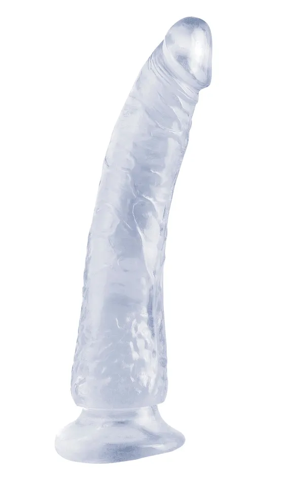 Basix Rubber Works Slim 7 Inch With Suction Cup Clear Pipedream Dildos
