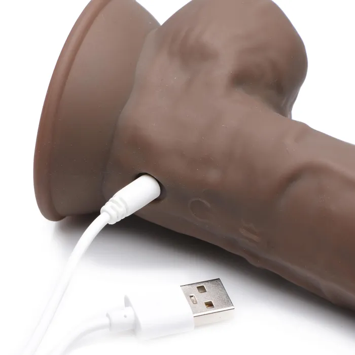 Female Sex Toys Fleshstixxx 8 Vibrating Silicone Dildo With Balls Brown FLESHSTIXXX Female Sex Toys Fleshstixxx 8 Vibrating Silicone Dildo With Balls Brown FLESHSTIXXX