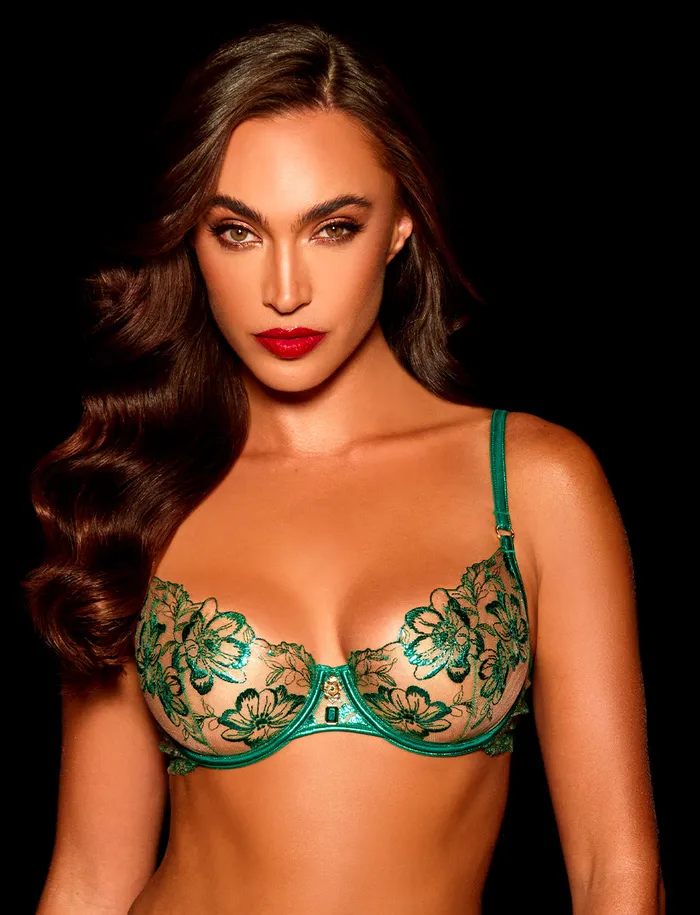 Honey Birdette Willow Emerald 3 Piece Lingerie Set Couples