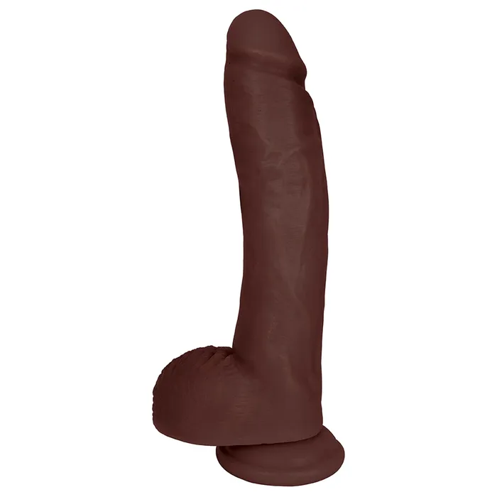 JOCK 10 Dildo with Balls Chocolate Jock Female Sex Toys