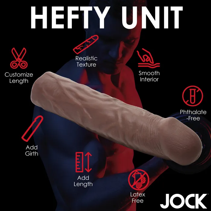 Jock JOCK Extra Long 15 Penis Extension Sleeve Dark Color Male Sex Toys Jock JOCK Extra Long 15 Penis Extension Sleeve Dark Color Male Sex Toys
