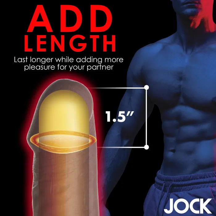 Jock JOCK Extra Long 15 Penis Extension Sleeve Dark Color Male Sex Toys Jock JOCK Extra Long 15 Penis Extension Sleeve Dark Color Male Sex Toys