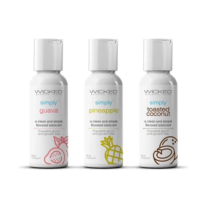 Male Sex Toys Wicked Sensual Care Wicked Simply Tropical Trio 1oz Travel Size Flavored Lubes Male Sex Toys Wicked Sensual Care Wicked Simply Tropical Trio 1oz Travel Size Flavored Lubes