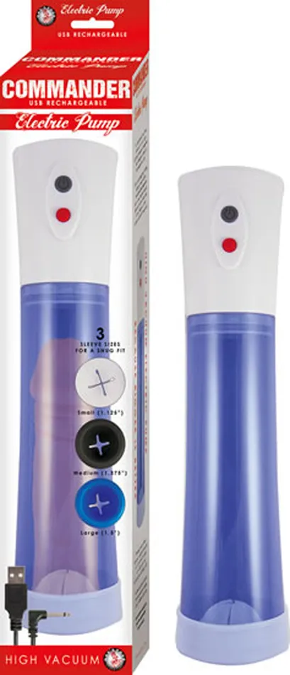 Nasstoys Vibrators Commander Electric Pump Blue