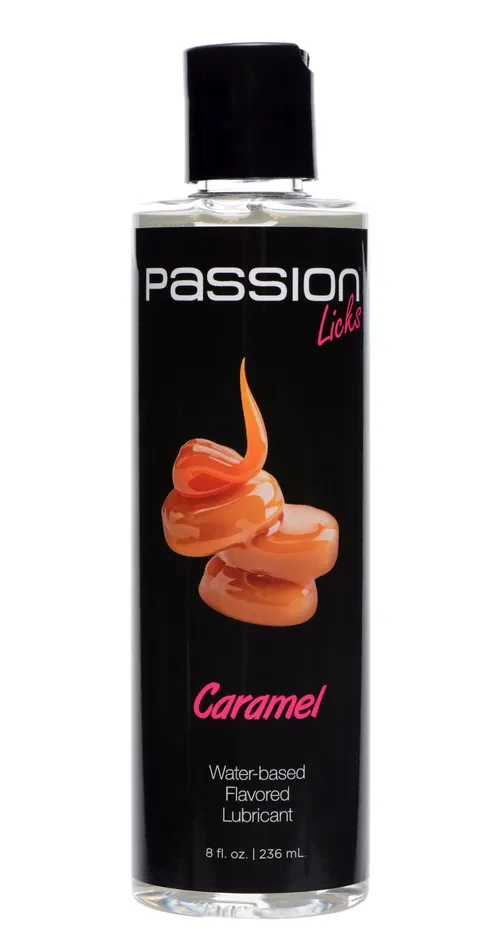 XR Brands Lubricants Passion Licks Caramel Water Based Flavored Lubricant 8 Oz XR Brands Lubricants Passion Licks Caramel Water Based Flavored Lubricant 8 Oz