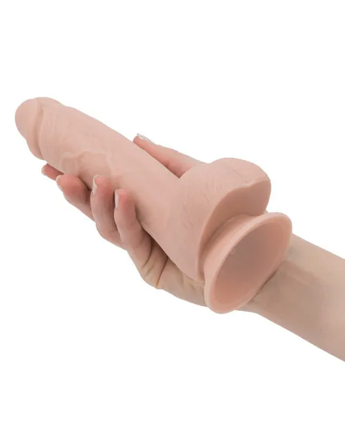 Addiction Toy Collection Mark Silicone Dildo with Balls 75in Vanilla Addiction Dildos
