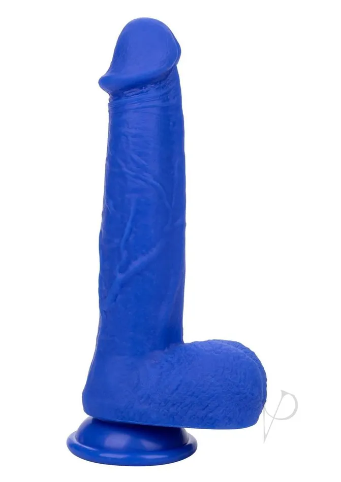 Admiral Female Sex Toys Admiral Vibrating Captain Rechargeable Silicone Dildo 8in Blue