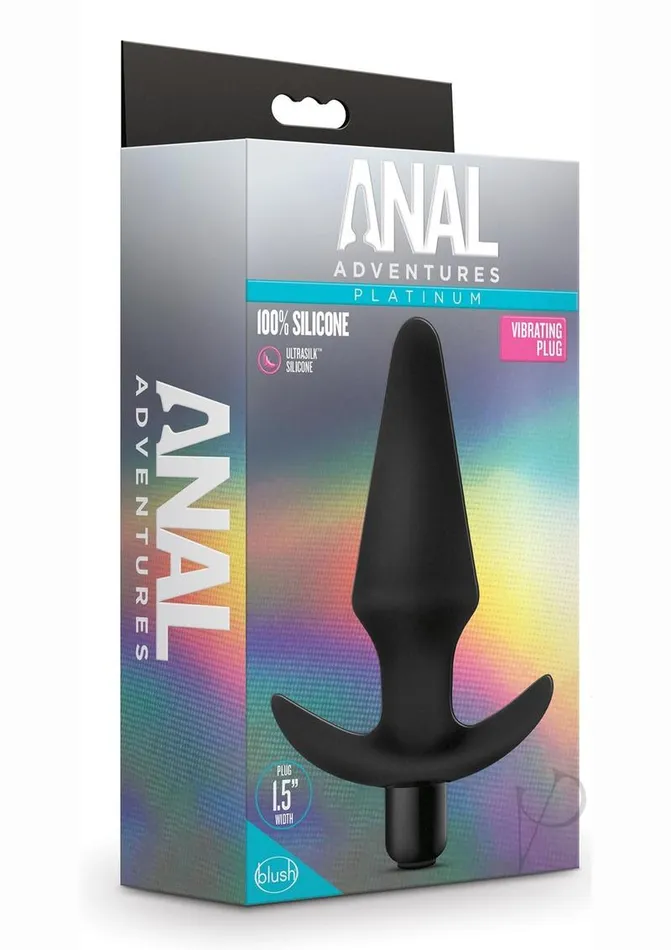 Anal Adventures Platinum Silicone Vibrating Plug Black Anal Adventures Anal Anal Adventures Platinum Silicone Vibrating Plug Black Anal Adventures Anal