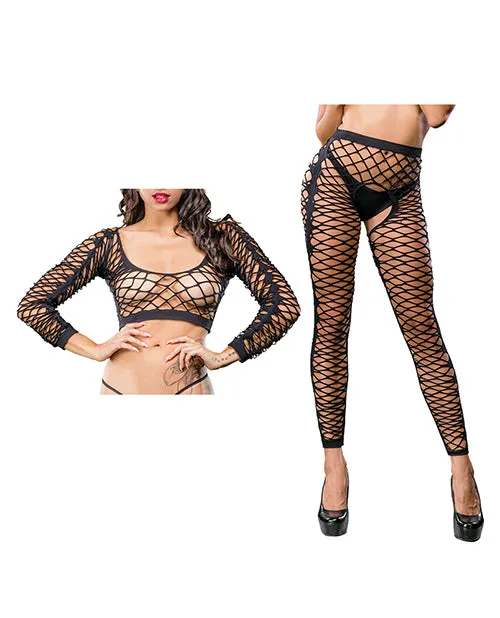 Anal Beverly Hills Naughty Girl Beverly Hills Naughty Girl Crotchless Front Mesh Side Design Leggings Black OS Anal Beverly Hills Naughty Girl Beverly Hills Naughty Girl Crotchless Front Mesh Side Design Leggings Black OS