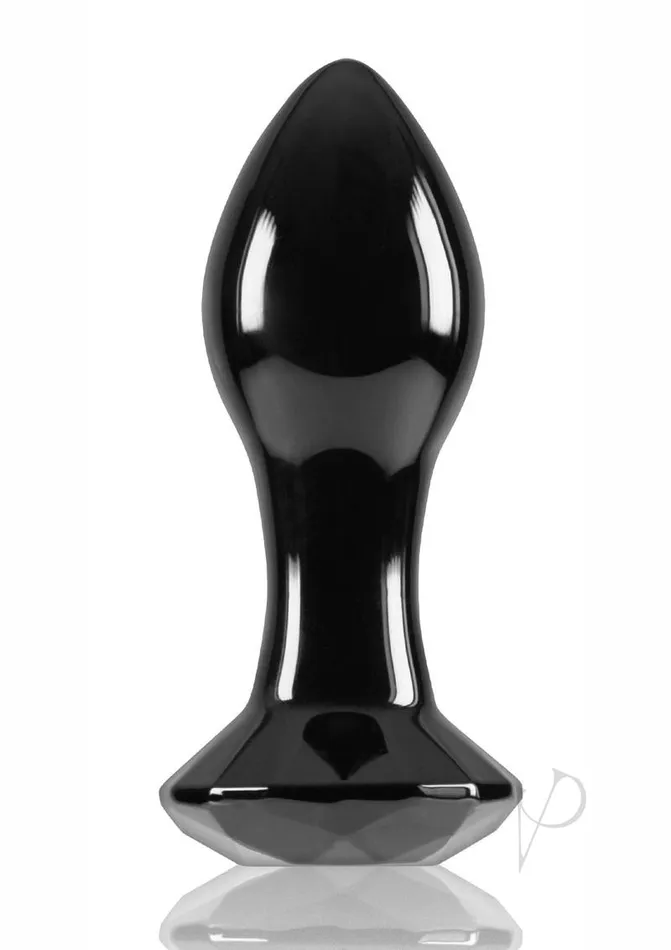 Anal Crystal Crystal Premium Glass Gem Probe Black Anal Crystal Crystal Premium Glass Gem Probe Black