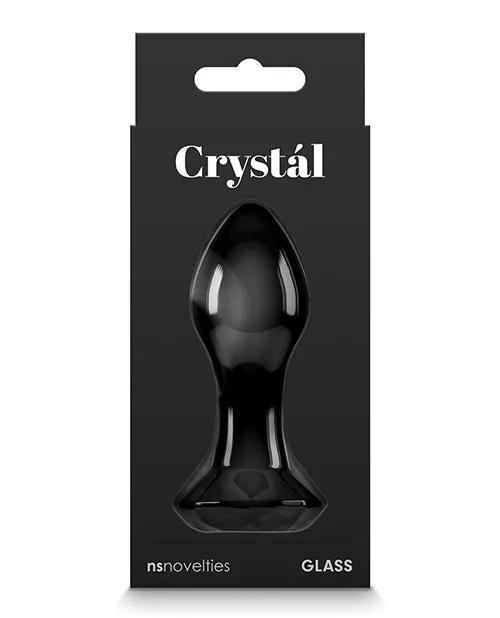 Anal Crystal Crystal Premium Glass Gem Probe Black Anal Crystal Crystal Premium Glass Gem Probe Black