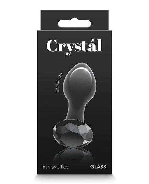 Anal Crystal Crystal Premium Glass Gem Probe Black Anal Crystal Crystal Premium Glass Gem Probe Black