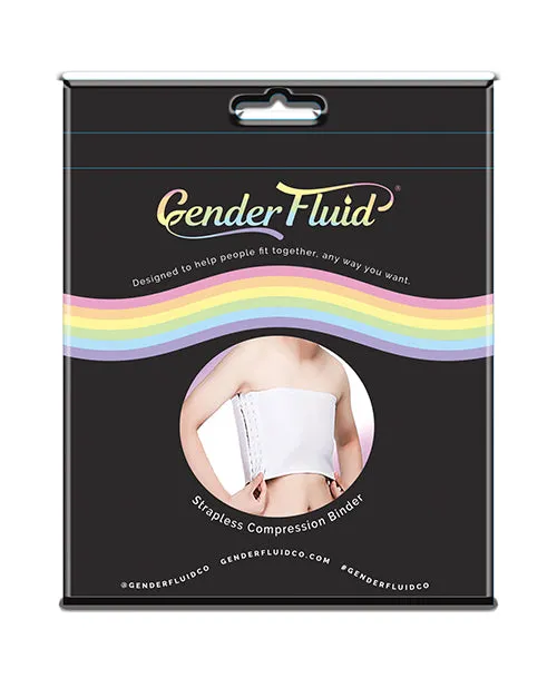Anal Gender Fluid Gender Fluid Strapless Chest Compression Binder XXL White Anal Gender Fluid Gender Fluid Strapless Chest Compression Binder XXL White