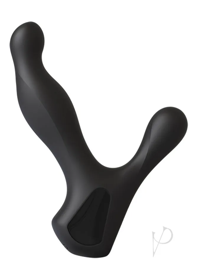 Anal Opti Male OptiMALE Rimming PMassager Rechargeable Silicone Vibrating and Rotating Prostate Stimulator Black