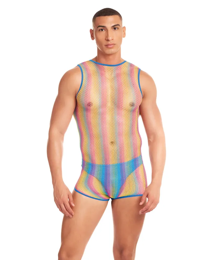 Anal Rainbow Party Rainbow Party Pride Star Mesh Singlet 2 pc Set Rainbow SM Anal Rainbow Party Rainbow Party Pride Star Mesh Singlet 2 pc Set Rainbow SM