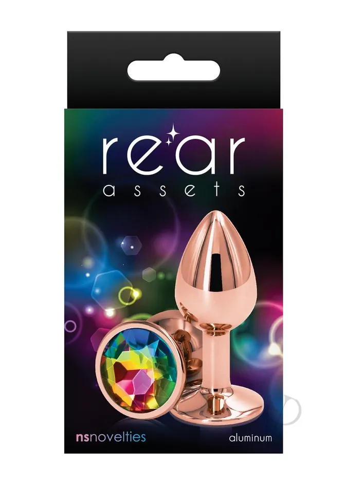 Anal Rear Assets Rose Gold Anal Plug Small Rainbow Rear Assets