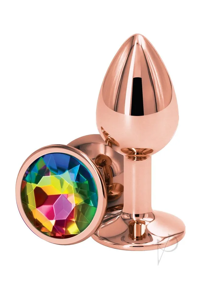 Anal Rear Assets Rose Gold Anal Plug Small Rainbow Rear Assets