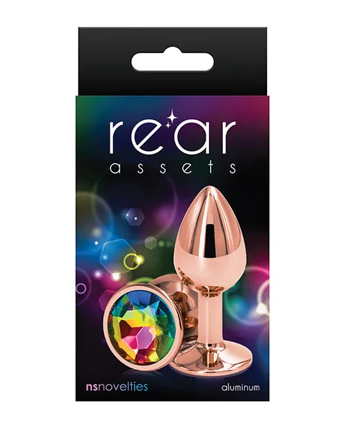 Anal Rear Assets Rose Gold Anal Plug Small Rainbow Rear Assets
