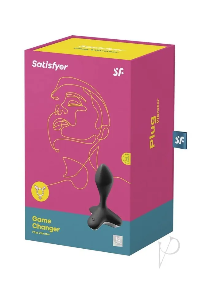 Anal Satisfyer Satisfyer Game Changer Rechargeable Silicone Anal Plug Black Anal Satisfyer Satisfyer Game Changer Rechargeable Silicone Anal Plug Black
